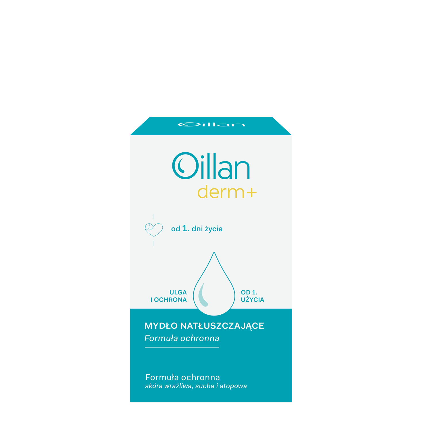 Oillan Derm+ natłuszczające mydło w kostce, 100 g