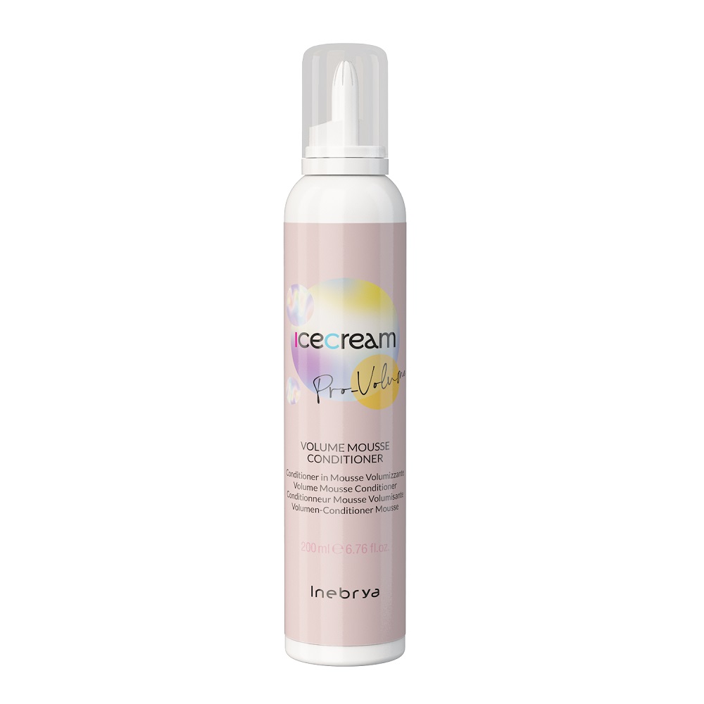 Inebrya Ice Cream Pro-Volume odżywka w piance zwiększająca objętość włosów, 200 ml