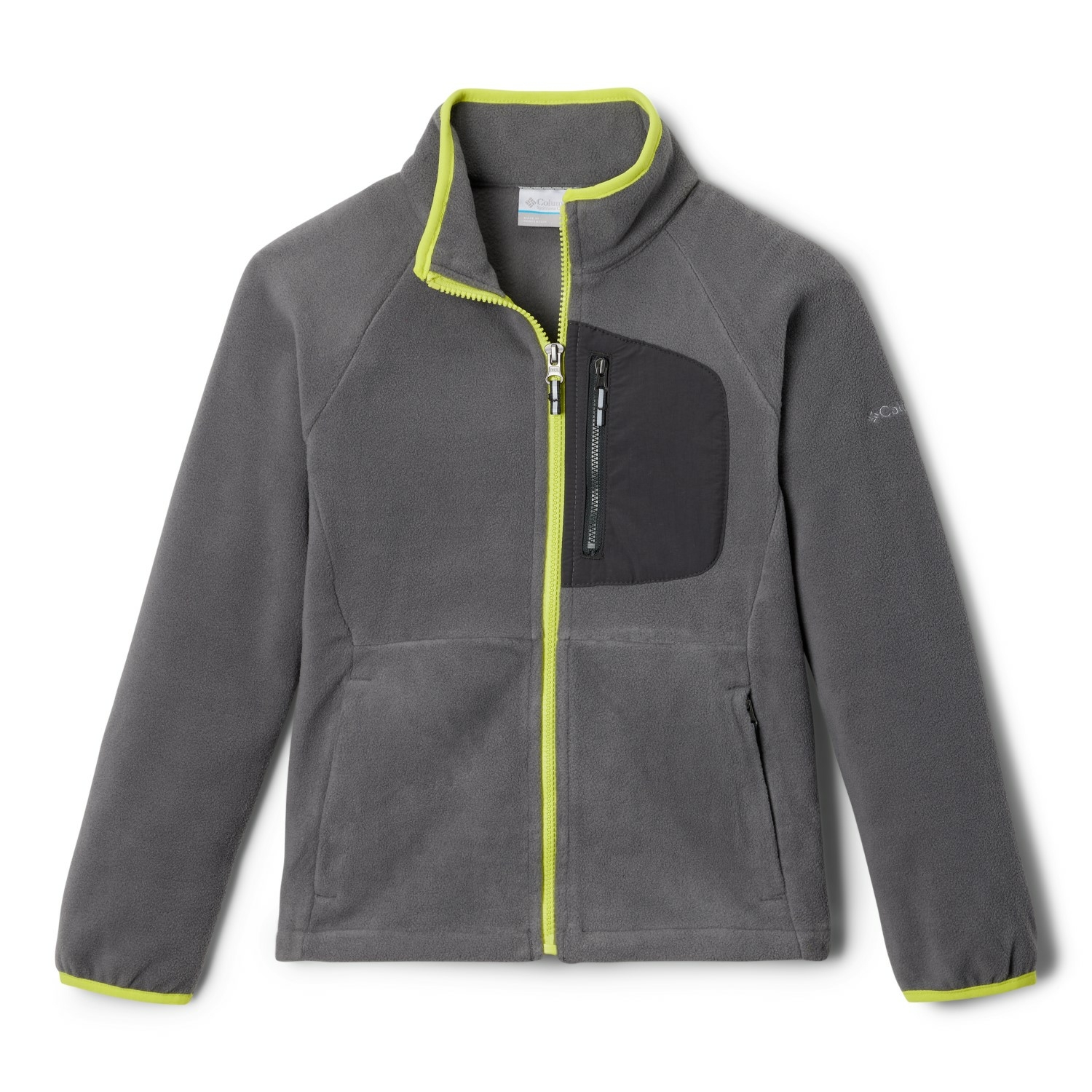 Dziecięcy polar Columbia Fast Trek™ III Fleece Full Zip Jacket city grey/shark - XXS