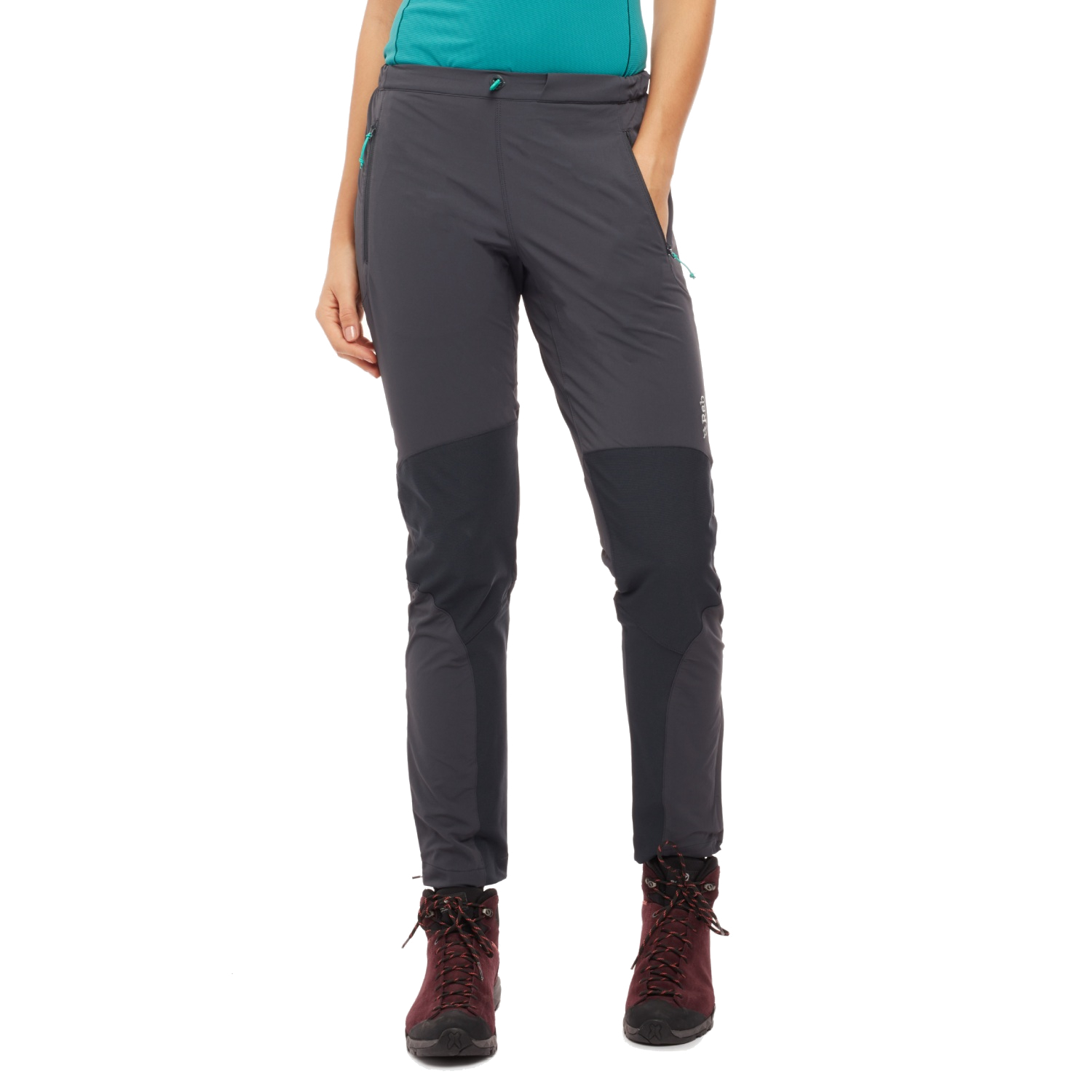 Damskie spodnie softshellowe Rab Torque Pants beluga - 14