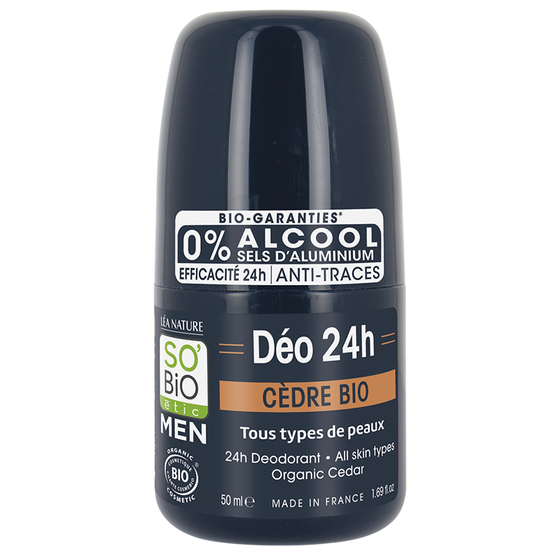 SO’BIO étic Men Déo 24 h dezodorant dla mężczyzn, 50 ml