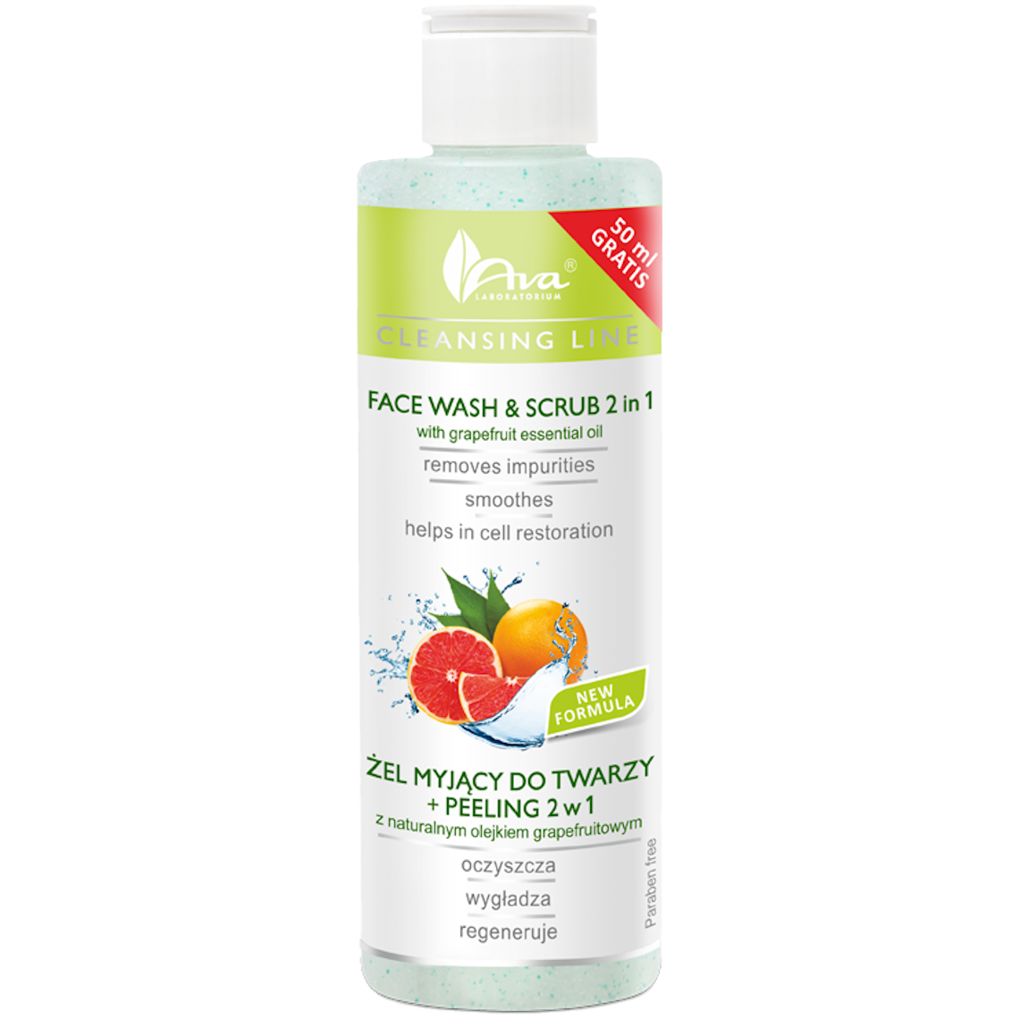 Ava żel myjący do twarzy, 200 ml
