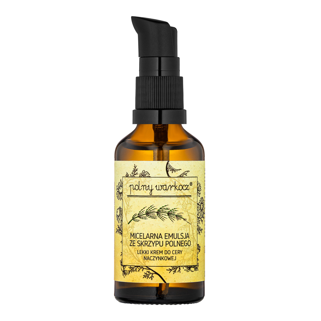 Polny Warkocz lekki krem micelarny ze skrzypu polnego do cery naczynkowej, 50 ml