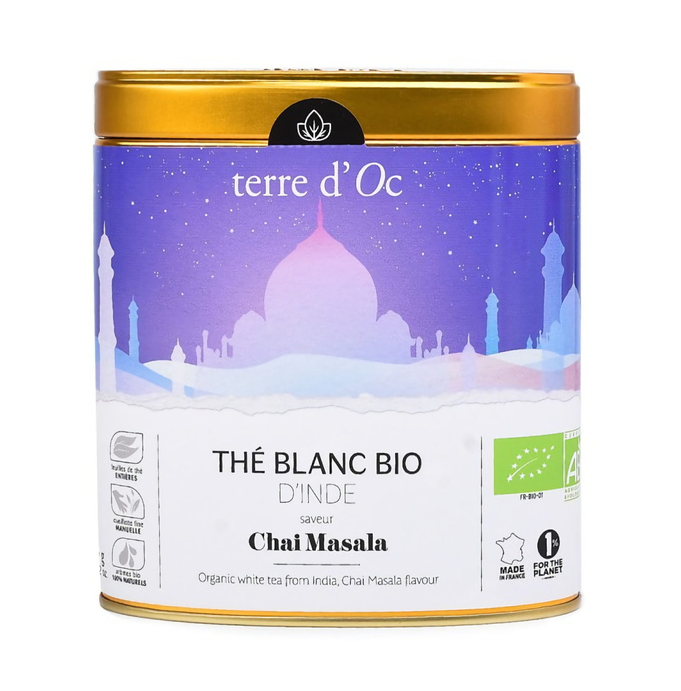 Terre d'Oc - Herbata biała 80 g White Tea Chai Masala