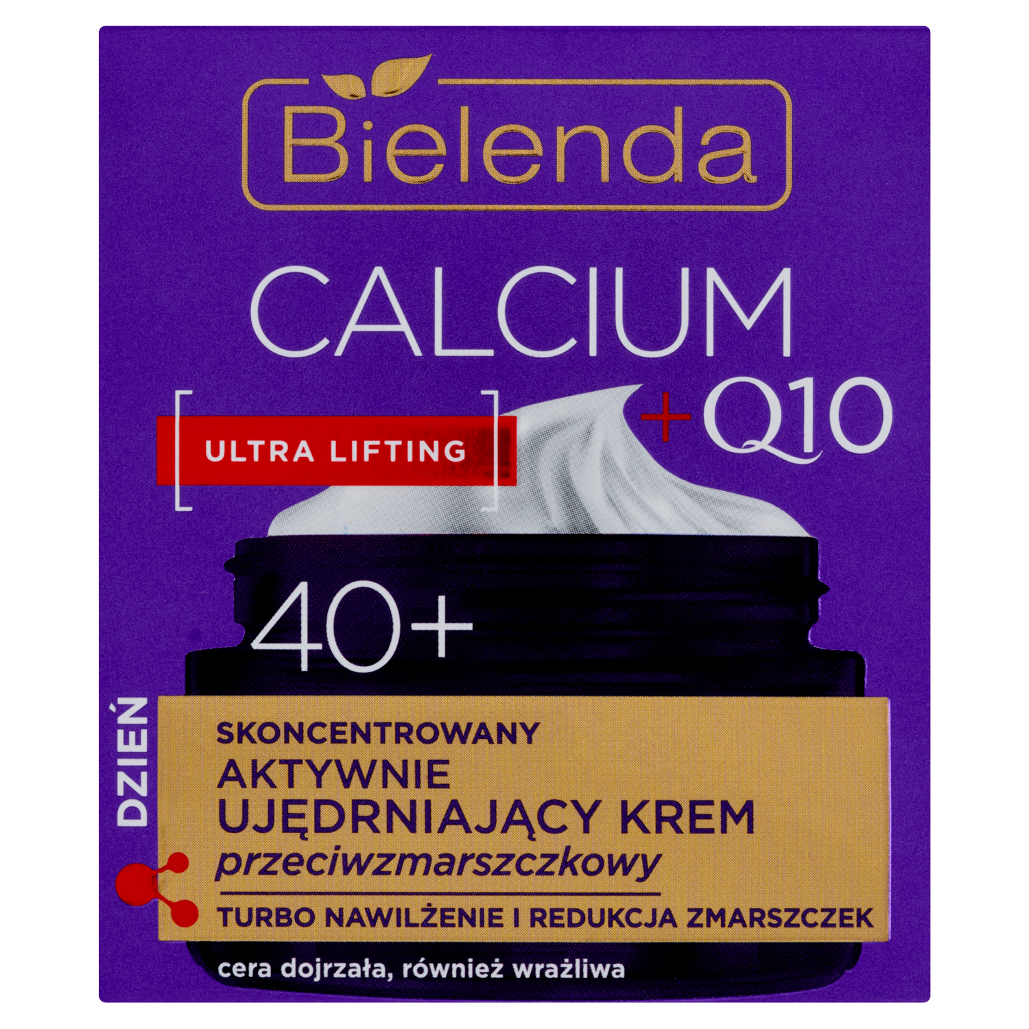 Bielenda Calcium+Q10 przeciwzmarszczkowy krem ujędrniający do twarzy 40+ na dzień, 50 ml