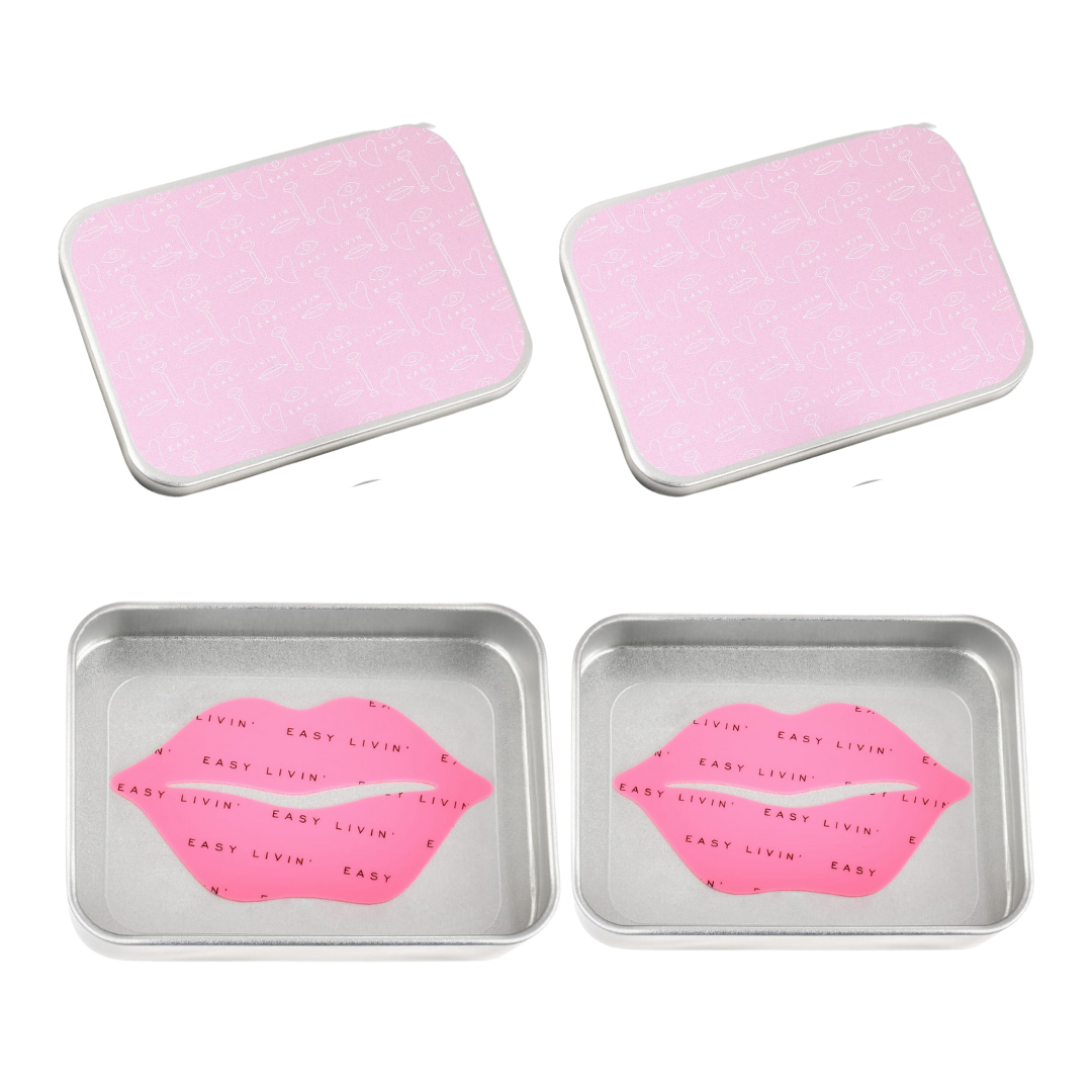 Easy Livin' zestaw: wielorazowa maska na usta z silikonu Easy Kiss Pad, 2 szt.