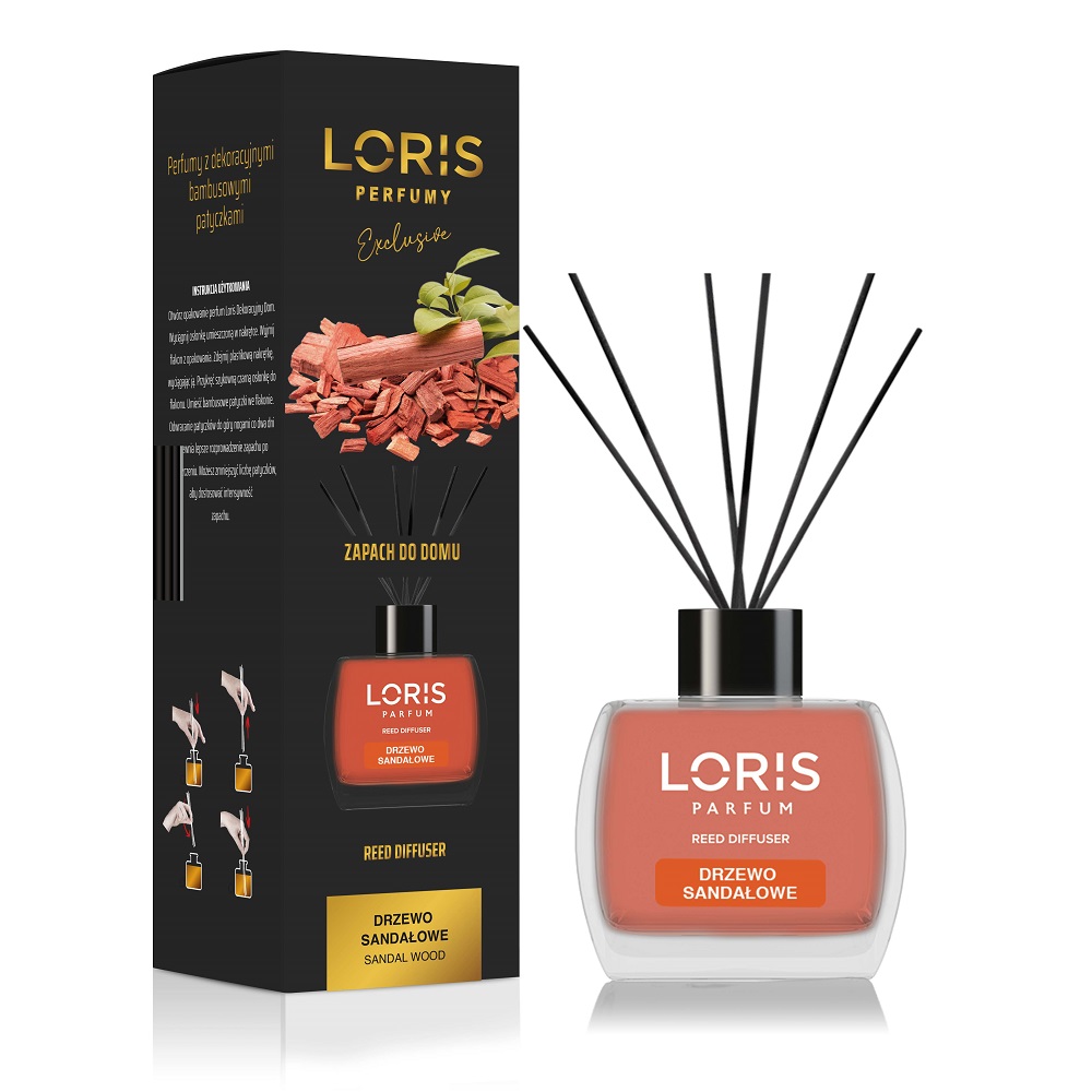 Loris dyfuzor zapachowy z patyczkami Drzewo Sandałowe, 120 ml