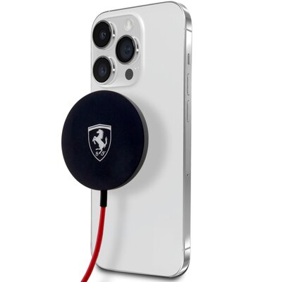Ładowarka indukcyjna FERRARI  15W Czarny Qi MagSafe