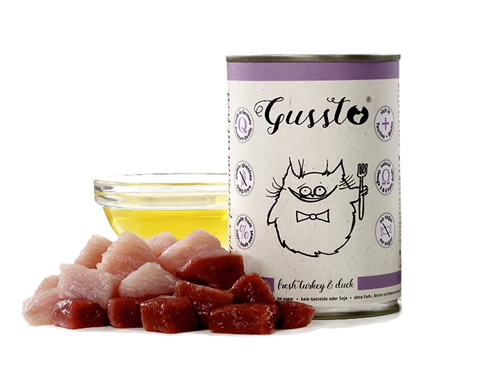GUSSTO Cat Fresh Turkey &amp; Duck mokra karma dla kotów indyk i kaczka 400 g