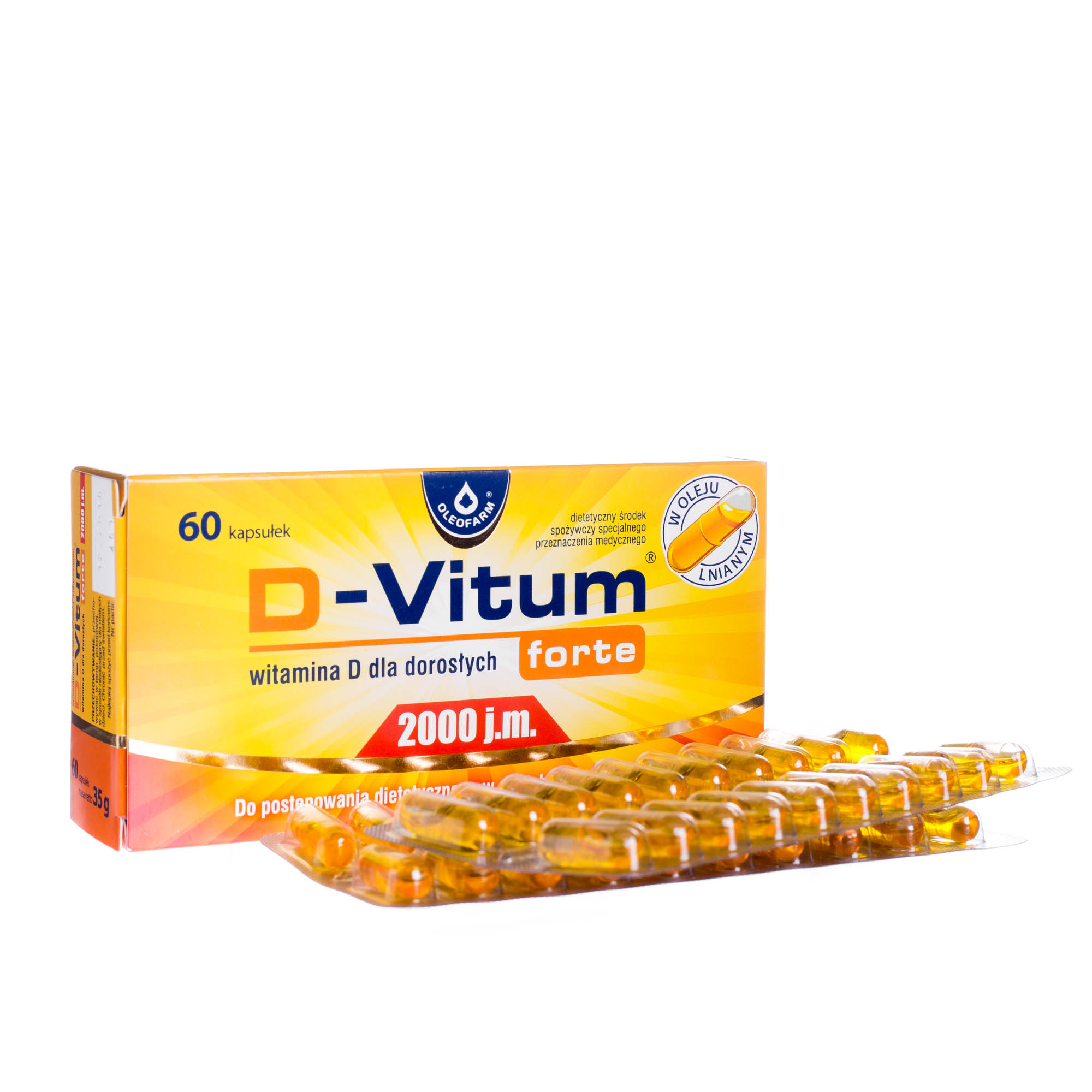 D-Vitum forte 2000 j.m. 60 kapsułek