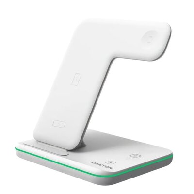 Ładowarka indukcyjna CANYON WS-303 15W 3w1 Biały Qi