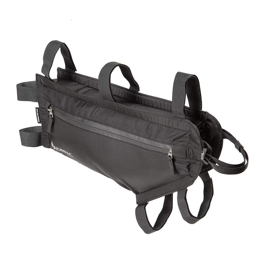 Torba sakwa rowerowa na ramę Acepac Zip Frame Bag MKIII M black - ONE SIZE