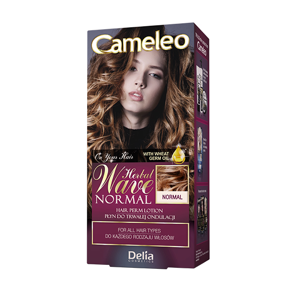 Delia Cameleo Herbal Wave płyn do trwałej ondulacji włosów normal, 70 ml