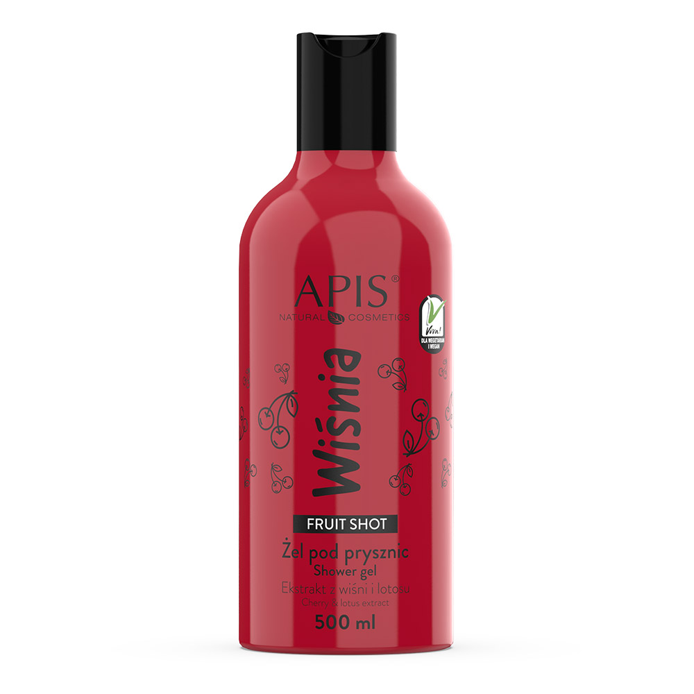 Apis Fruit Shot żel do mycia ciała wiśnia, 300 ml