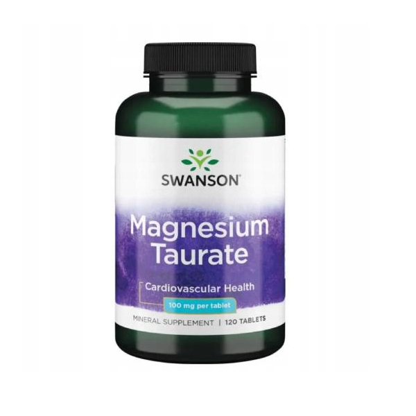 Swanson Magnesium Taurate suplement diety, Taurynian Magnezu, 120 tabl./1 opak.
