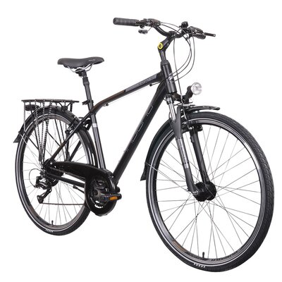 Rower trekkingowy INDIANA X-Road 3.0 M21 28 cali męski Czarno-brązowy