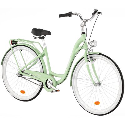 Rower miejski INDIANA Moena A3B 28 cali damski Miętowy