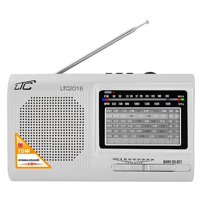 Radio LTC Wilga 2016 Analogowe Przenośne Srebrny