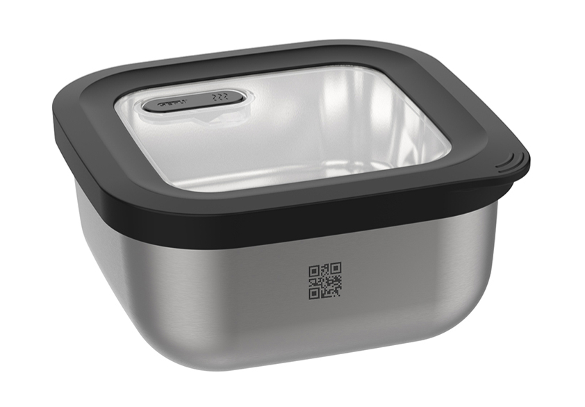 GEFU - Pojemnik stalowy kwadratowy PROVIDO 0,4 L