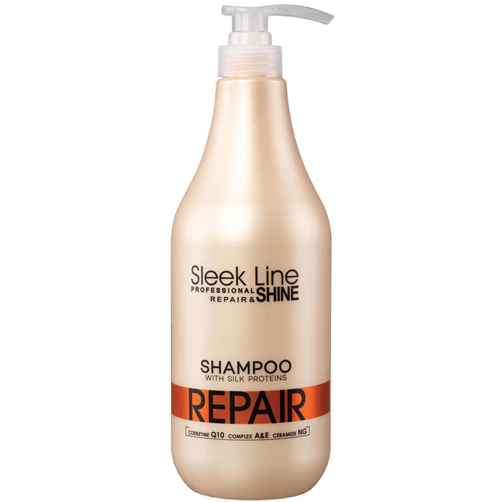 Stapiz Sleek Line Repair szampon z jedwabiem do włosów zniszczonych, 1000 ml
