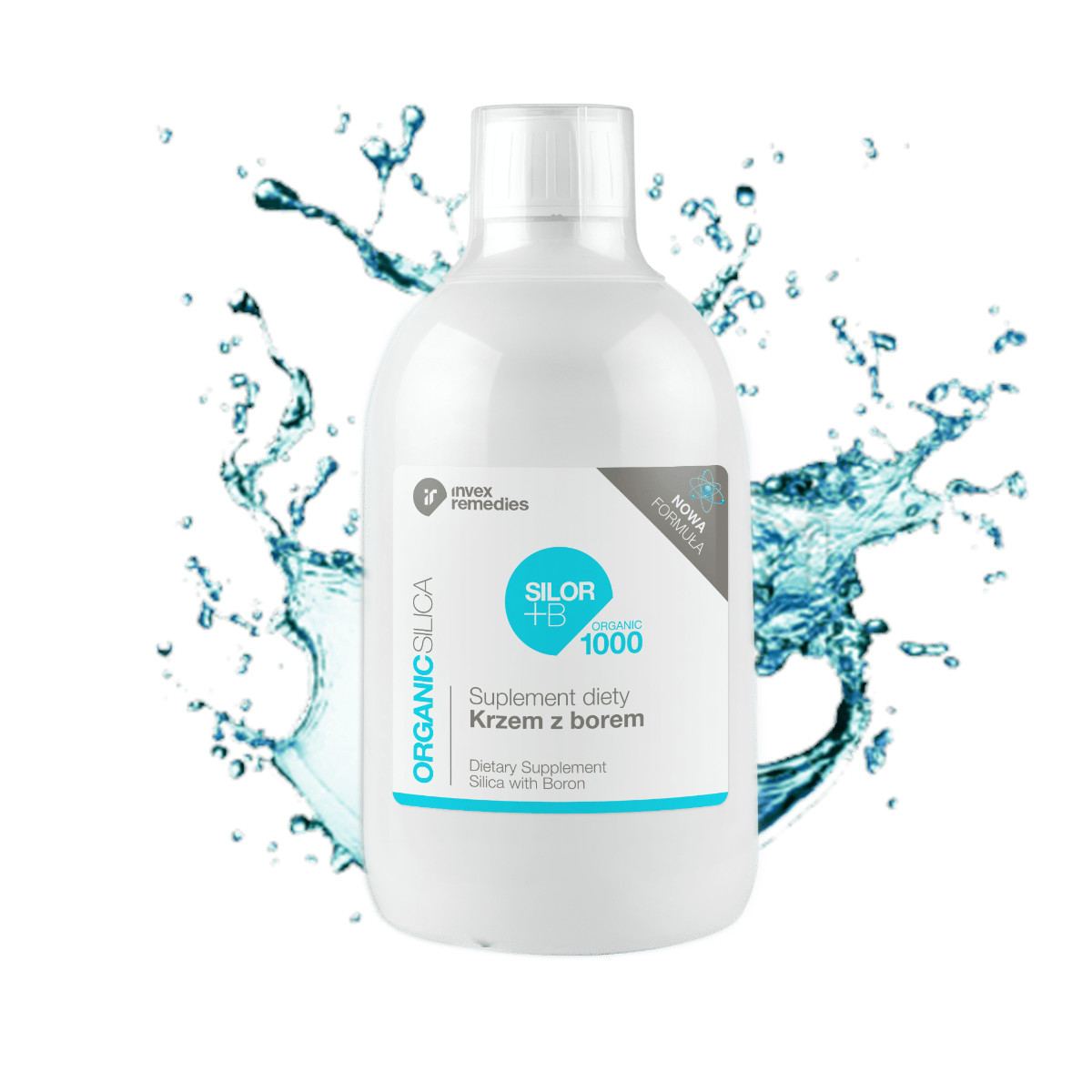 Invex Remedies Silor + B Krzem organiczny z borem suplement diety, 500 ml