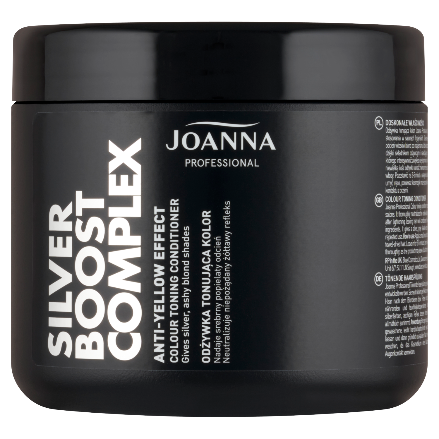 Joanna Professional Silver Boost Complex odżywka eksponująca kolor włosów, 500 ml