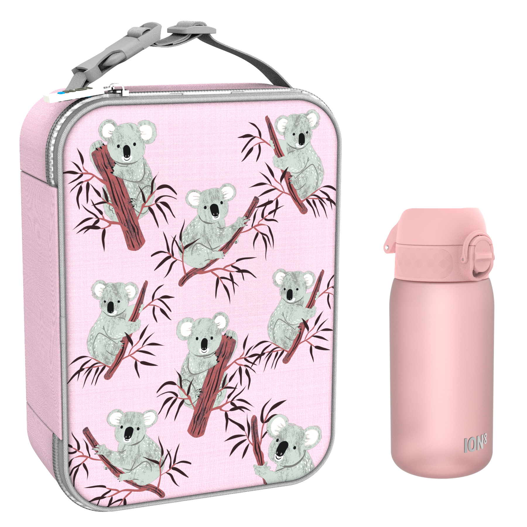 Ion8 zestaw: lunchbag Koala, 1 szt. + bidon na wodę, poj. 0,4 l, 1 szt.