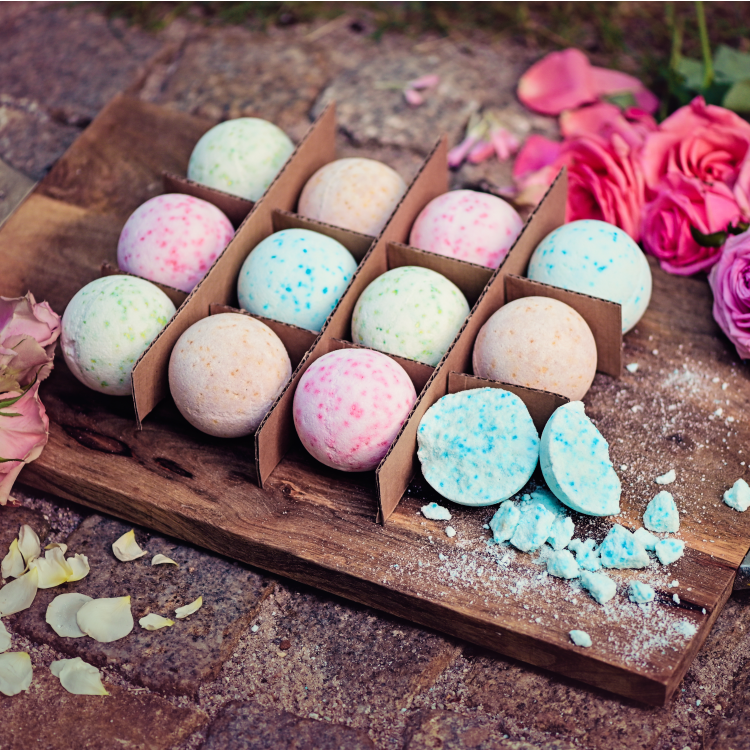 Green Garden zestaw: naturalne kule odprężające do kąpieli, 12 szt./1 opak.