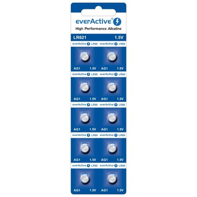 Baterie AG1 G1 LR621 LR60 EVERACTIVE Mini (10 szt.)