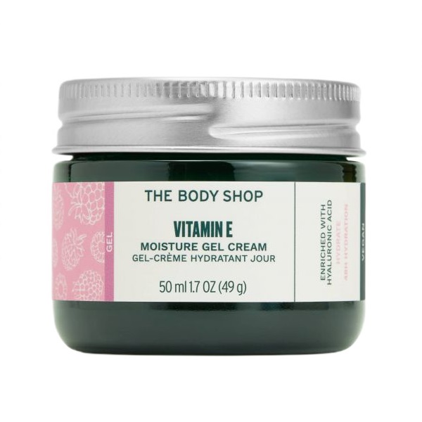 The Body Shop Vitamin E wegański żelowy krem nawilżający do twarzy z witaminą E, 50 ml