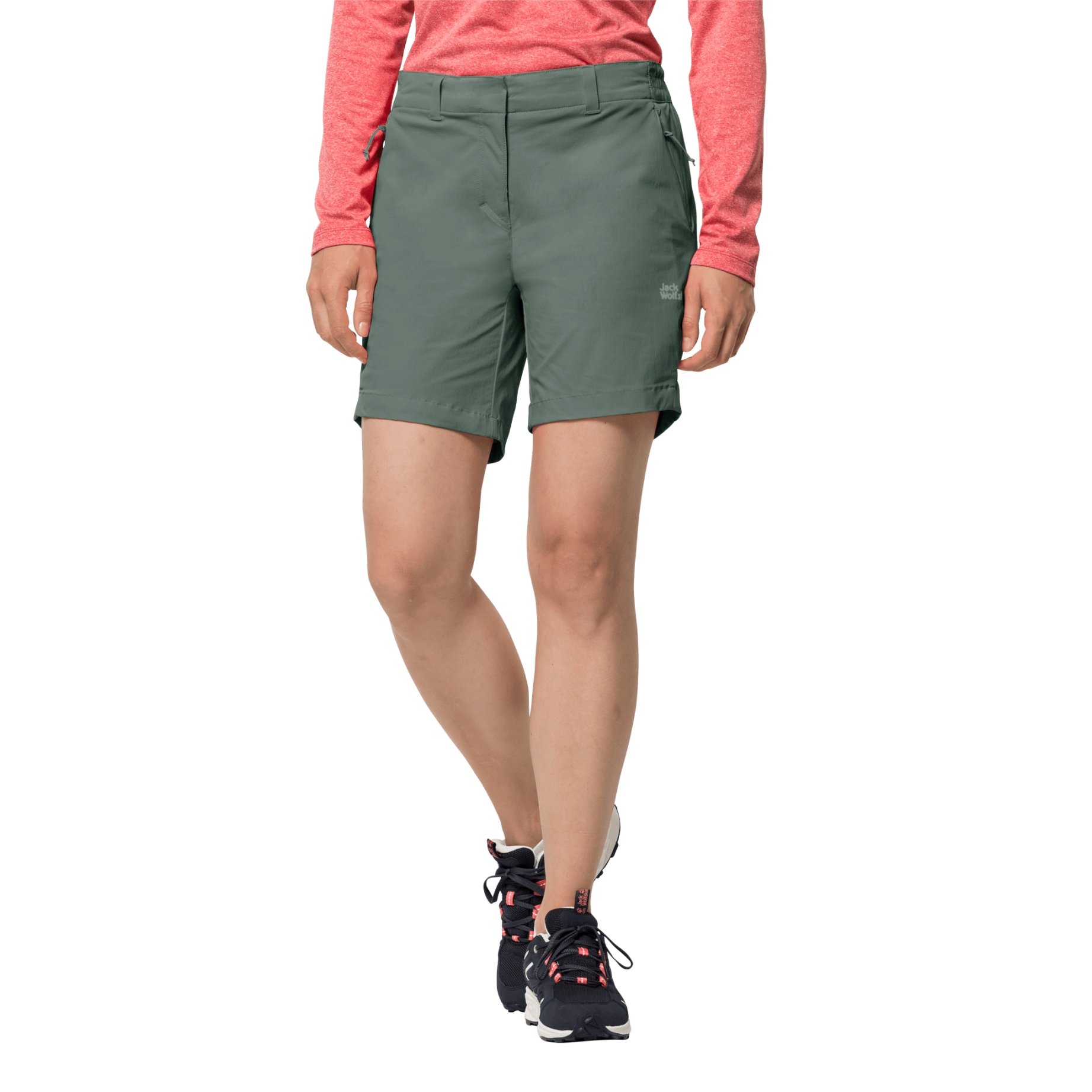 Spodenki trekkingowe PEAK SHORT W hedge green - 36