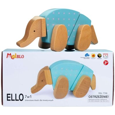 Klocki drewniane MALBLO Eco Ello 7w1 MAL7746