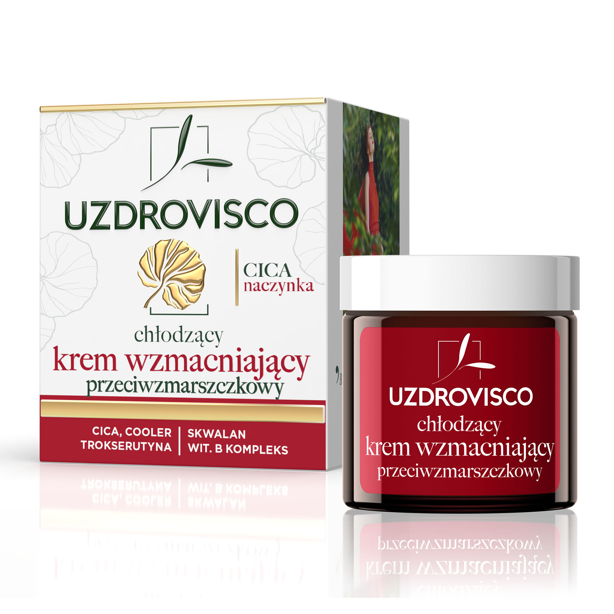 Uzdrovisco wzmacniający krem przeciwzmarszczkowy do twarzy, 50 ml