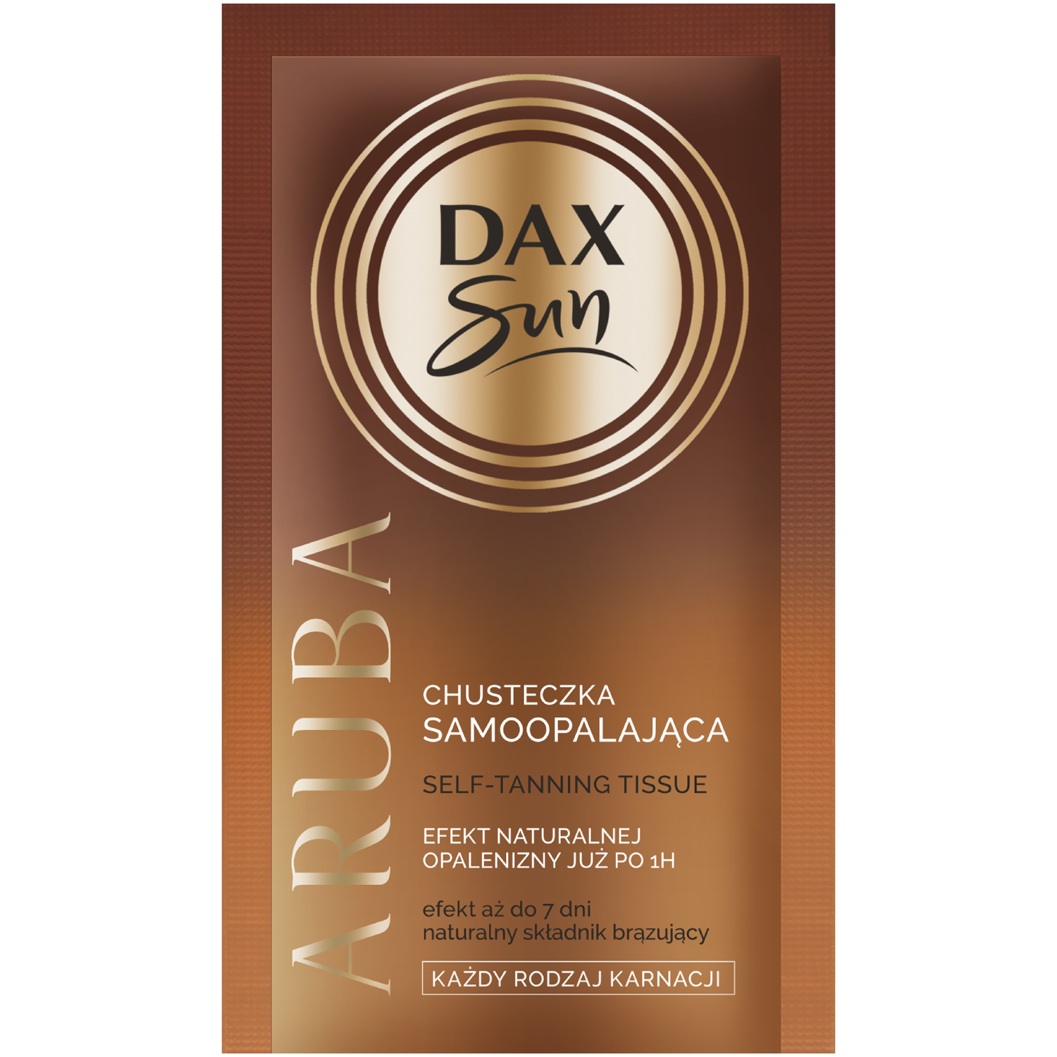 Dax Sun chusteczka samoopalająca do twarzy i ciała Aruba, 6 g
