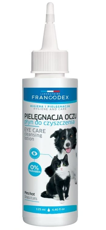 FRANCODEX Płyn do przemywania oczu psów i kotów 125 ml