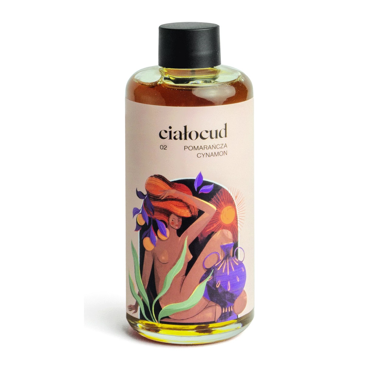 Ciałocud myjący olejek do twarzy i ciała pomarańcza z cynamonem, 200 ml