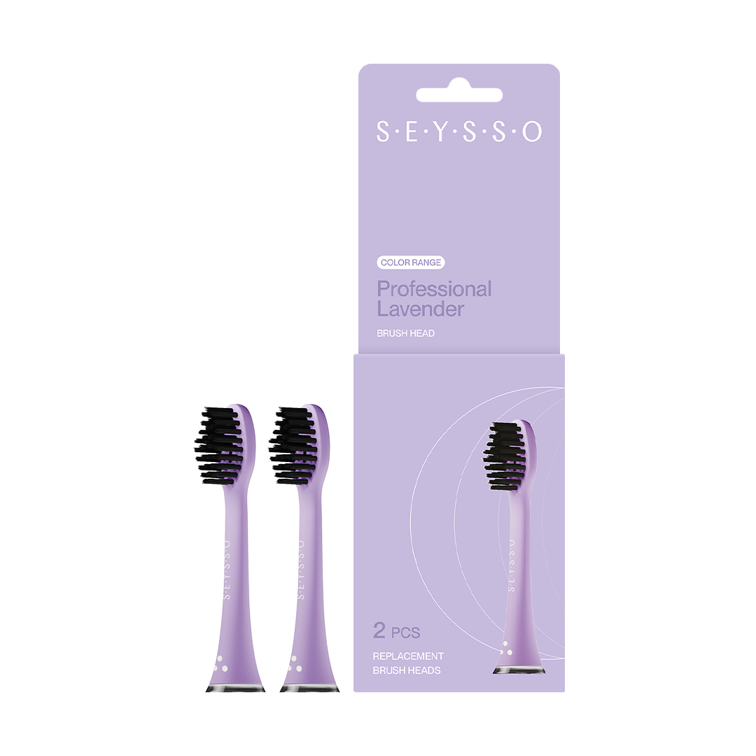 Seysso Basic Color wymienne końcówki do szczoteczki do mycia zębów lavender, 2 szt./1 opak.