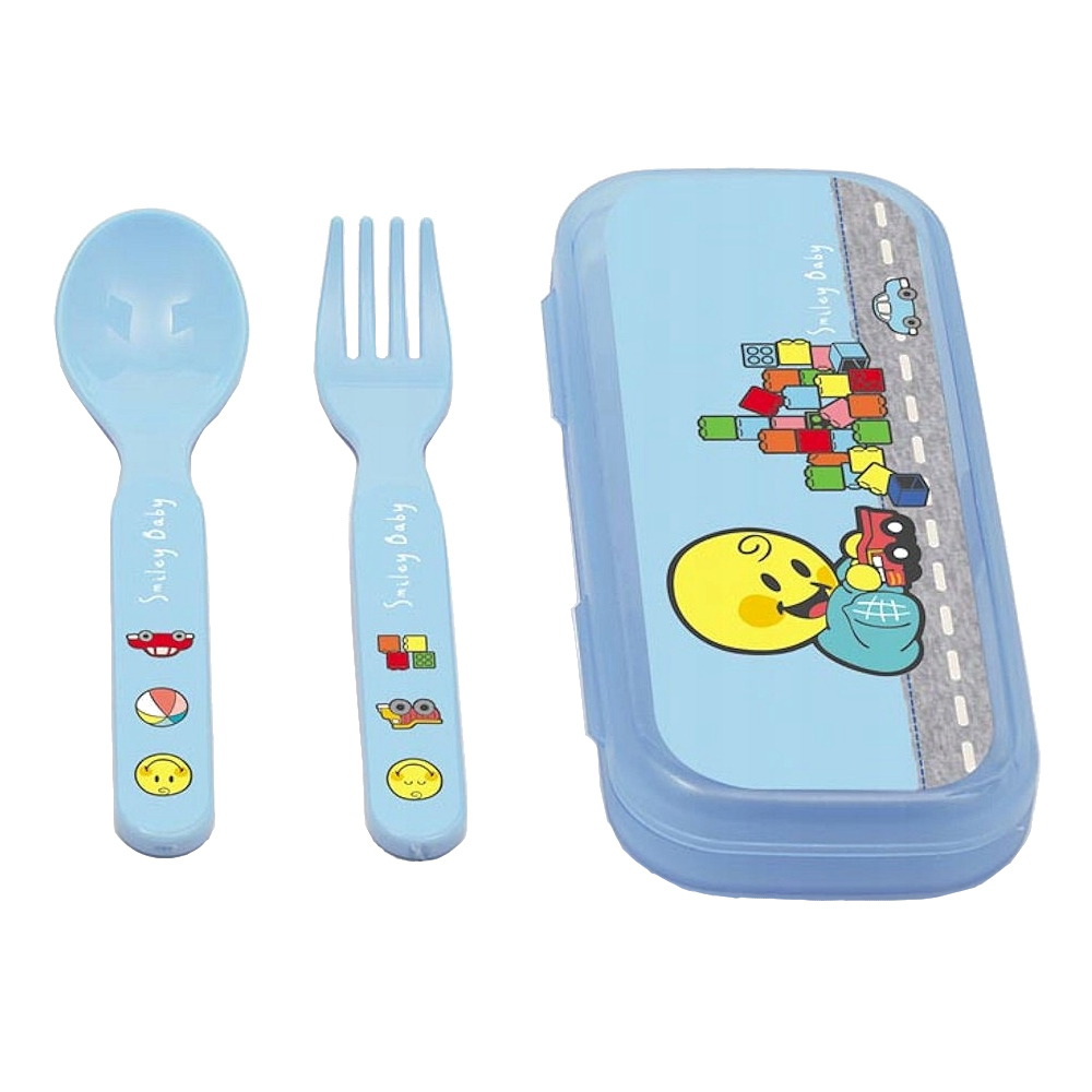 Zak!designs - Zestaw sztućców dla chłopca Smiley Baby