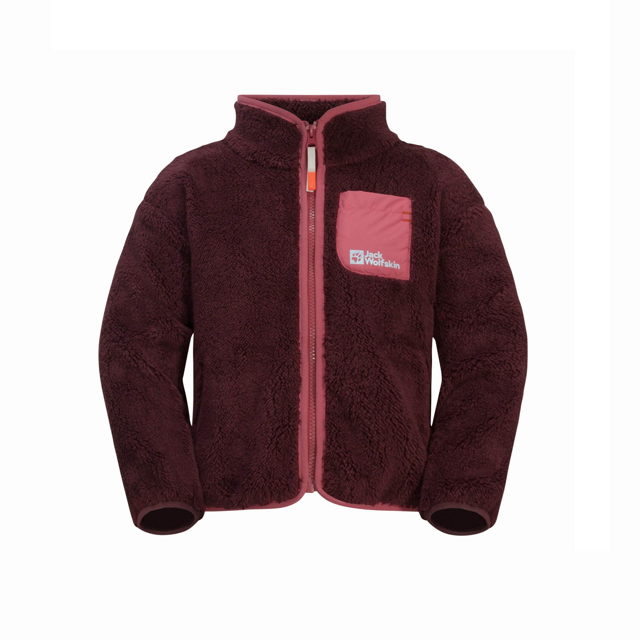 Ciepły polar dziecięcy Jack Wolfskin GLEELY FLEECE JACKET K boysenberry - 140