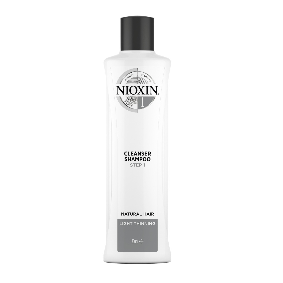 Nioxin System 1 szampon przeciw wypadaniu do włosów naturalnych i lekko przerzedzonych, 300 ml