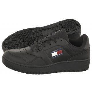 Sneakersy Tommy Hilfiger Tjm Retro Basket Ess Black EM0EM01395 BDS