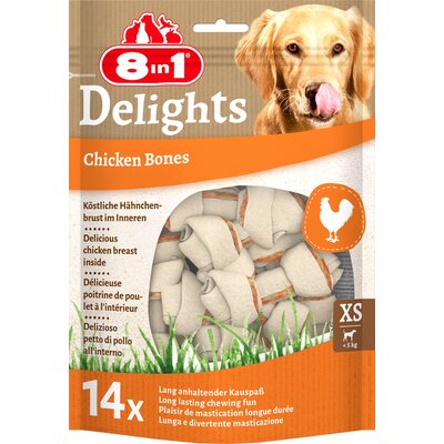 Przysmak dla psa 8IN1 Delights Bones XS (14 szt.) 168 g
