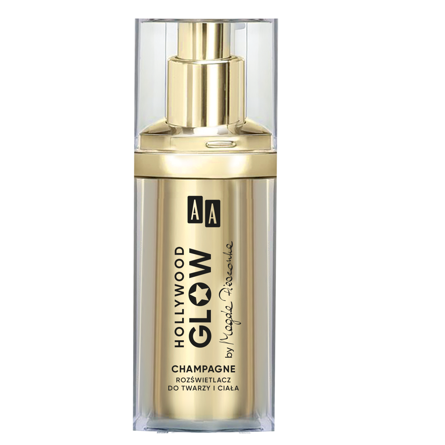AA Hollywood Glow by Magda Pieczonka rozświetlacz do twarzy i ciała champagne shine, 30 ml
