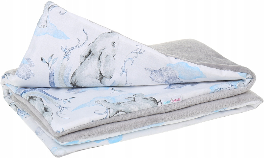 Babymam kocyk dla niemowląt uniwersalny dwustronny