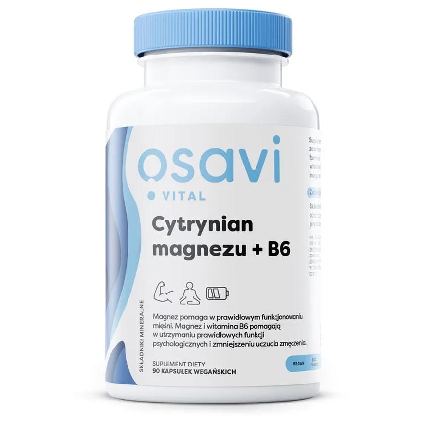 Osavi suplement diety cytrynian magnezu + B6, 90 kaps./1 opak.