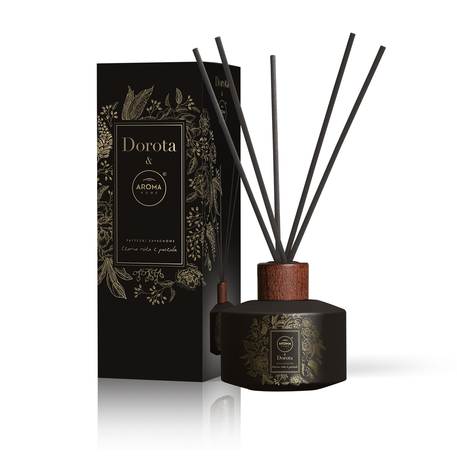 Aroma Home & Dorota dyfuzor zapachowy czarna róża z paczulą, 100 ml