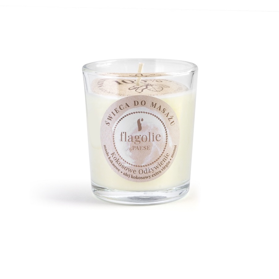 Flagolie Small Candles mała świeca do masażu kokosowe odżywienie, 70 g