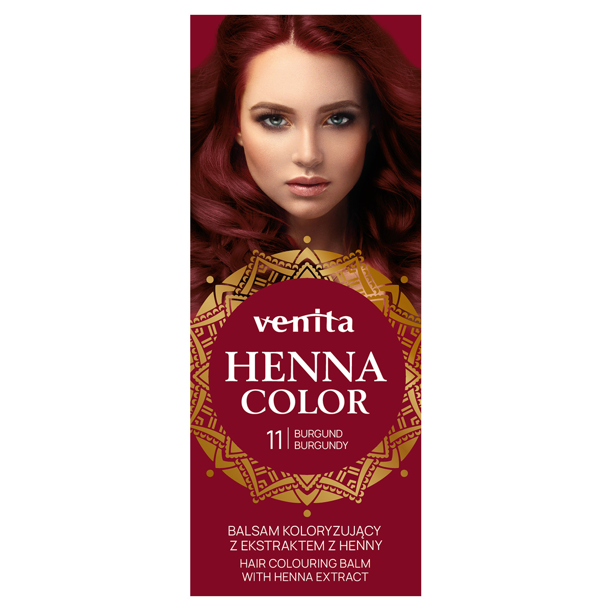 Venita Henna Color balsam koloryzujący z ekstraktem z henny do włosów 11 burgund, 75 g