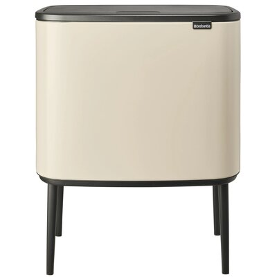 Kosz na śmieci BRABANTIA 201189 Bo Touch Bin, otwierany przez naciśnięcie, wyjmowane wiadro, malowany  36L Beżowy