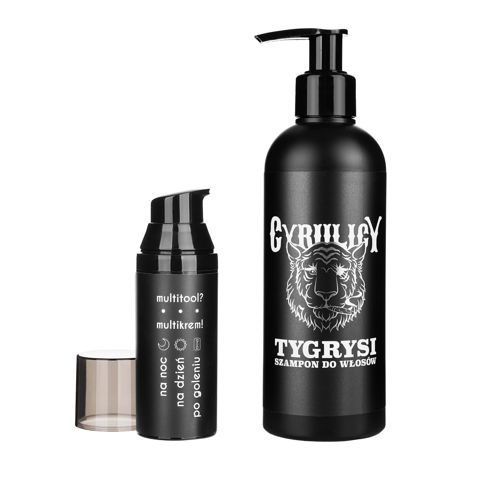 Cyrulicy zestaw do kosmetyków do włosów i twarzy: nawilżający krem do twarzy Multitool, 50 ml + szampon odżywiający do włosów Niedźwiedzi, 250 ml